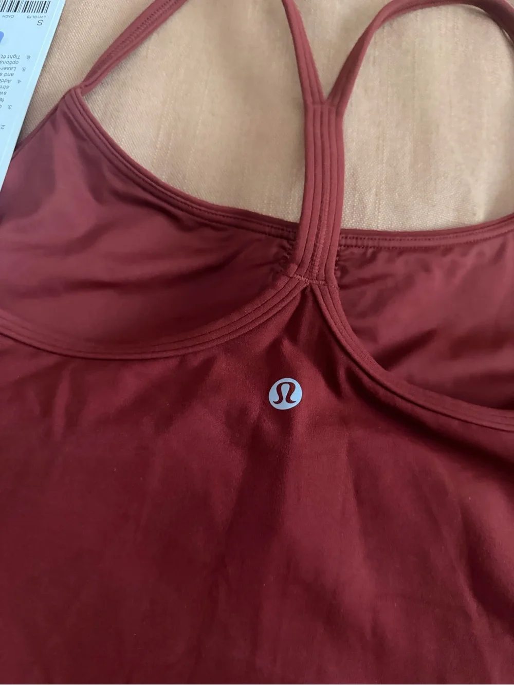 lululemon athletica Flow Y Tank — Cranberry Charm, Size S